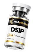 MMpeptides DSIP 5mg research peptide vial, lyophilised, ≥99% HPLC purity, for laboratory research use only