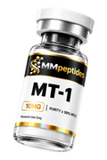 MMpeptides MT-1 (Melanotan 1) 10mg research peptide vial, lyophilised, ≥99% HPLC purity, for laboratory research use only