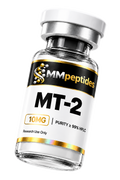 MMpeptides MT-2 (Melanotan 2) 10mg research peptide vial, lyophilised, ≥99% HPLC purity, for laboratory research use only