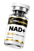 MMpeptides NAD+ 500mg research vial, lyophilised, ≥99% HPLC purity, for laboratory research use only