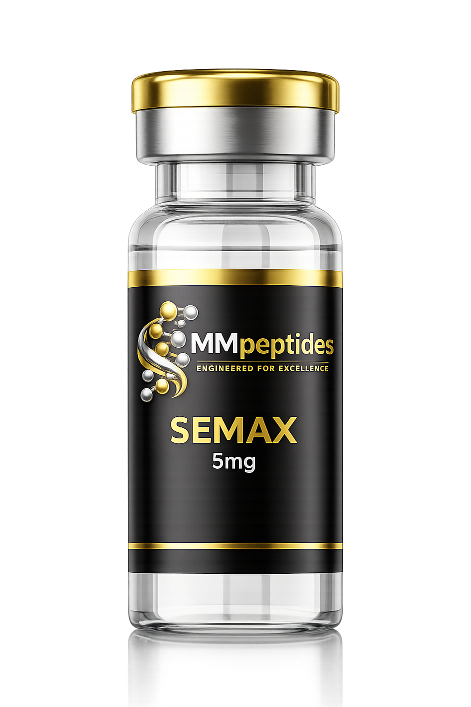 Semax 5mg nootropic research peptide vial – high purity, MMPeptides UK